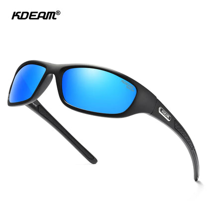 KDEAM Polarized Men's Sunglasses New Goggles Colorful Driving Glasses TR90 Hiking Camping Fishing Outdoor Cycling Gafas De Sol