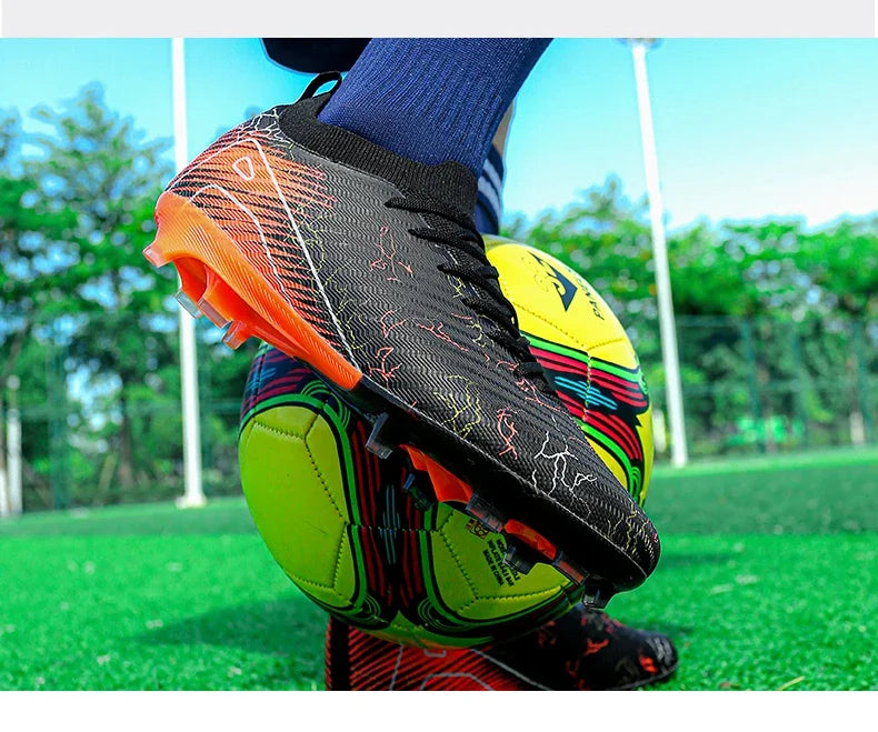 New Men's Football Boots, Non-Slip Soccer Shoes, Training Sneakers, FG Top Quality Cleats, Wholesale Drop Shipping, Unisex Adult