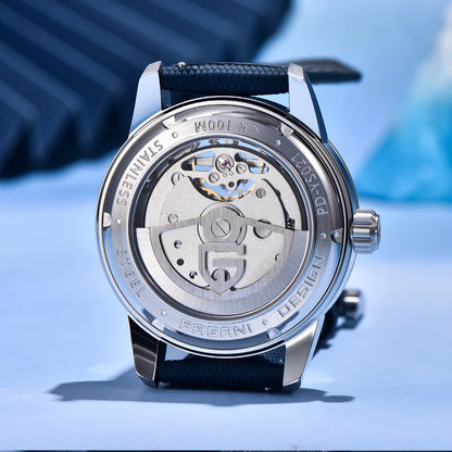 Pagani Design 2025 New 41MM Luxury Automatic Mechanical Men's Watch Stainless Steel 100m Waterproof Pilot Watch reloj hombre