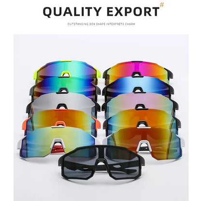 Aero Sunglasses Men Speed Road Bike Glasses Women Outdoor Sport Cycling Sunglasses Brand Mountain Bike Racing Goggles with Case