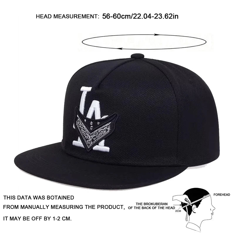 Unisex Los Angeles Embroidery Hip-hop Hats Spring Autumn Outdoor Adjustable Casual Baseball Caps Trucker Caps Sunscreen Hat