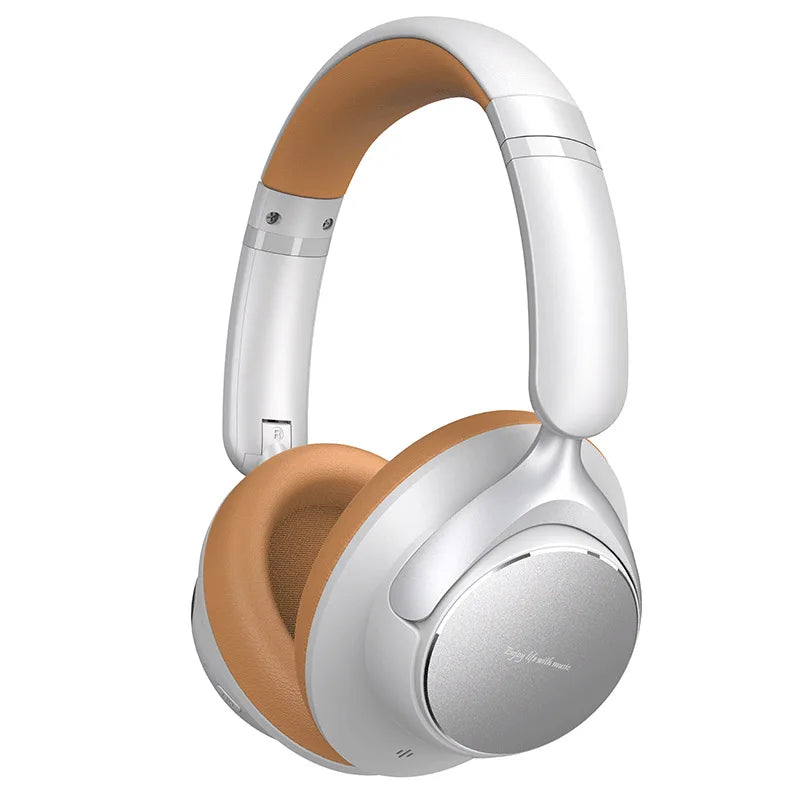 Casque sans fil Bluetooth 5.4 avec ANC, mode basses ULT, autonomie de 50 heures, design pliable pour les voyages et le bureau