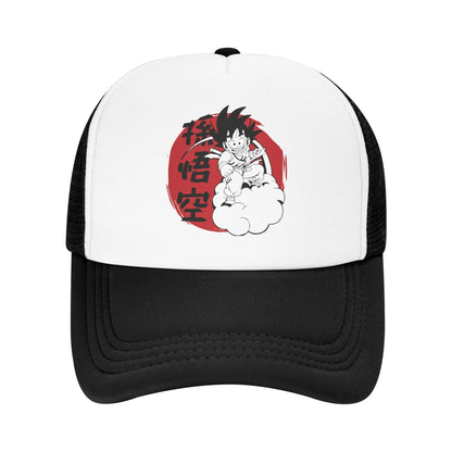 Son Gohan D-Dragon Ball Z Trucker-kasket Unisex udendørs kasketter Trucker-arbejdskasket Trucker-kasket Snapback-kasketter Mesh-baseballkasketter