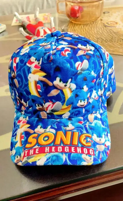 Shadow the Hedgehog 3D-baseballkasket til voksne og børn med Sonic, Amy, Tails og Knuckles-print, flad kant og ducktongue-solhat – gaver