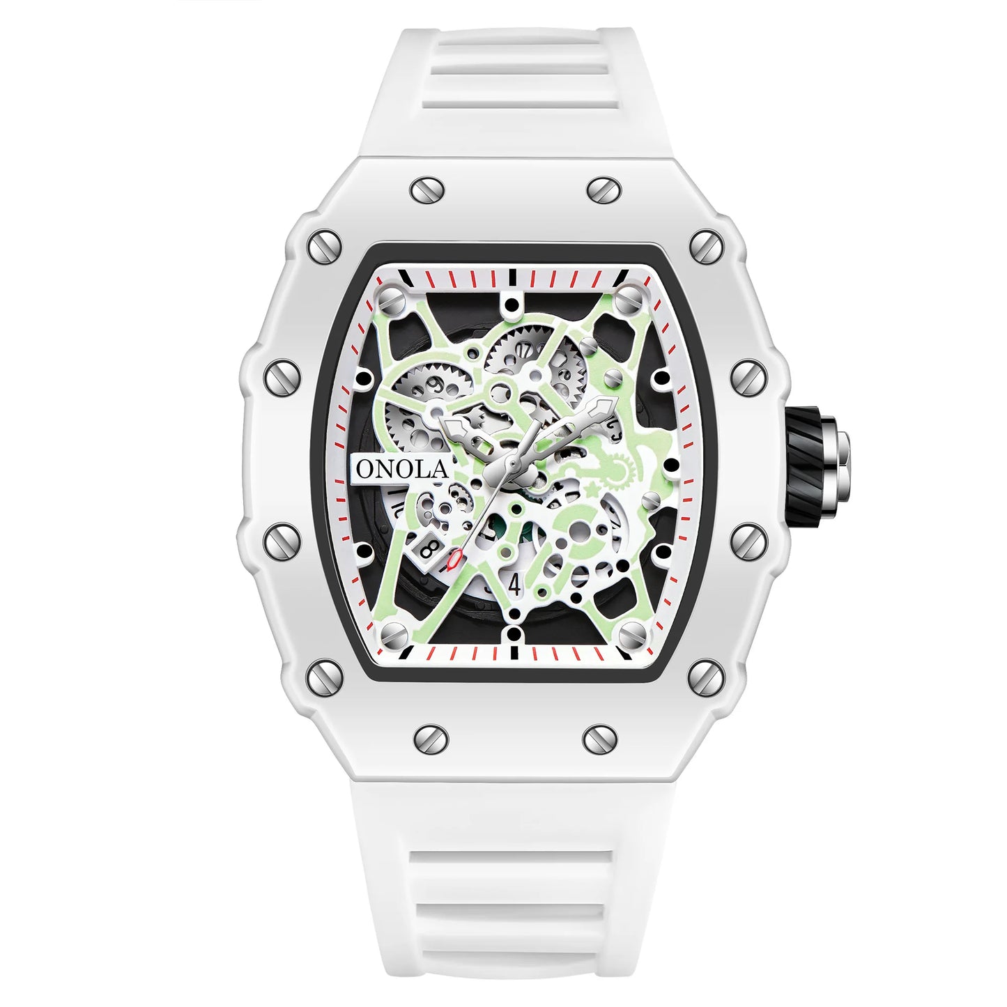 TOP Hot Selling Men Watch Fashion Brand ONOLA Quartz Silicone Tape Watches men Clock