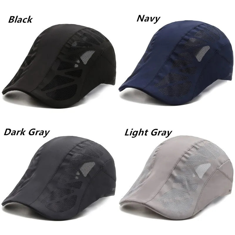 Unisex SPORTS betűs nyomtatású, gyorsan száradó baseball sapka, napszemüveg, szabadtéri nyári, lélegző hálós napellenző sapka, beret, napellenző, golf sapka