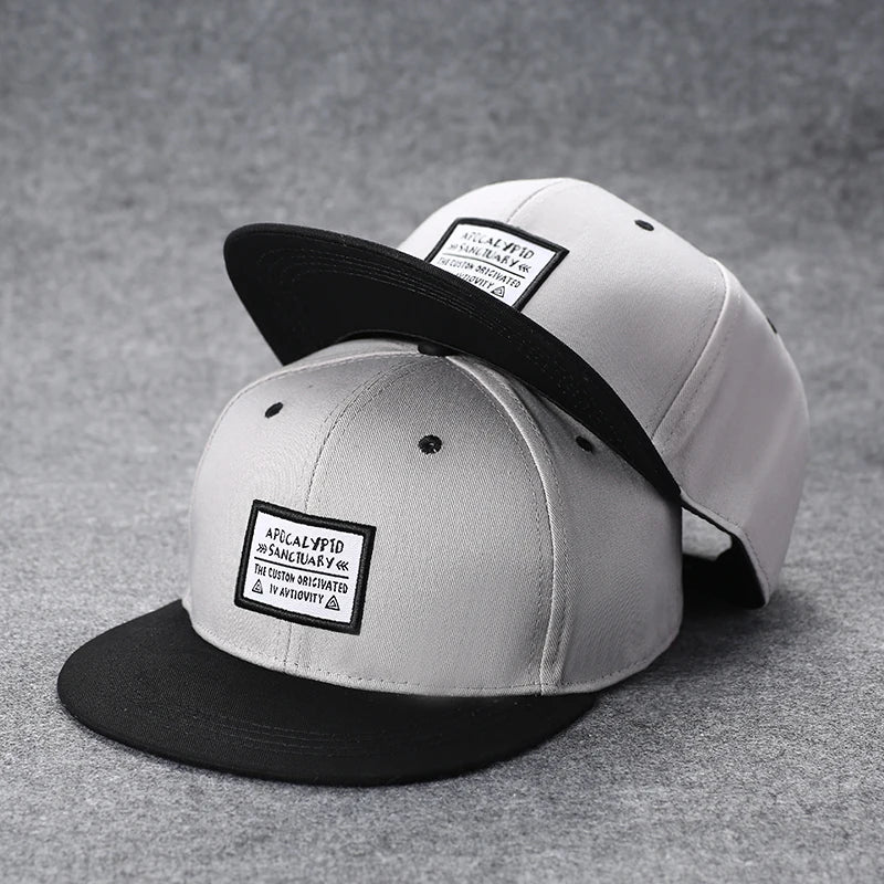 Gorra de béisbol unisex con alfabeto, estilo urbano de verano, bordada, con botón trasero, para exteriores, hip hop, ajustable y casual para hombre y mujer