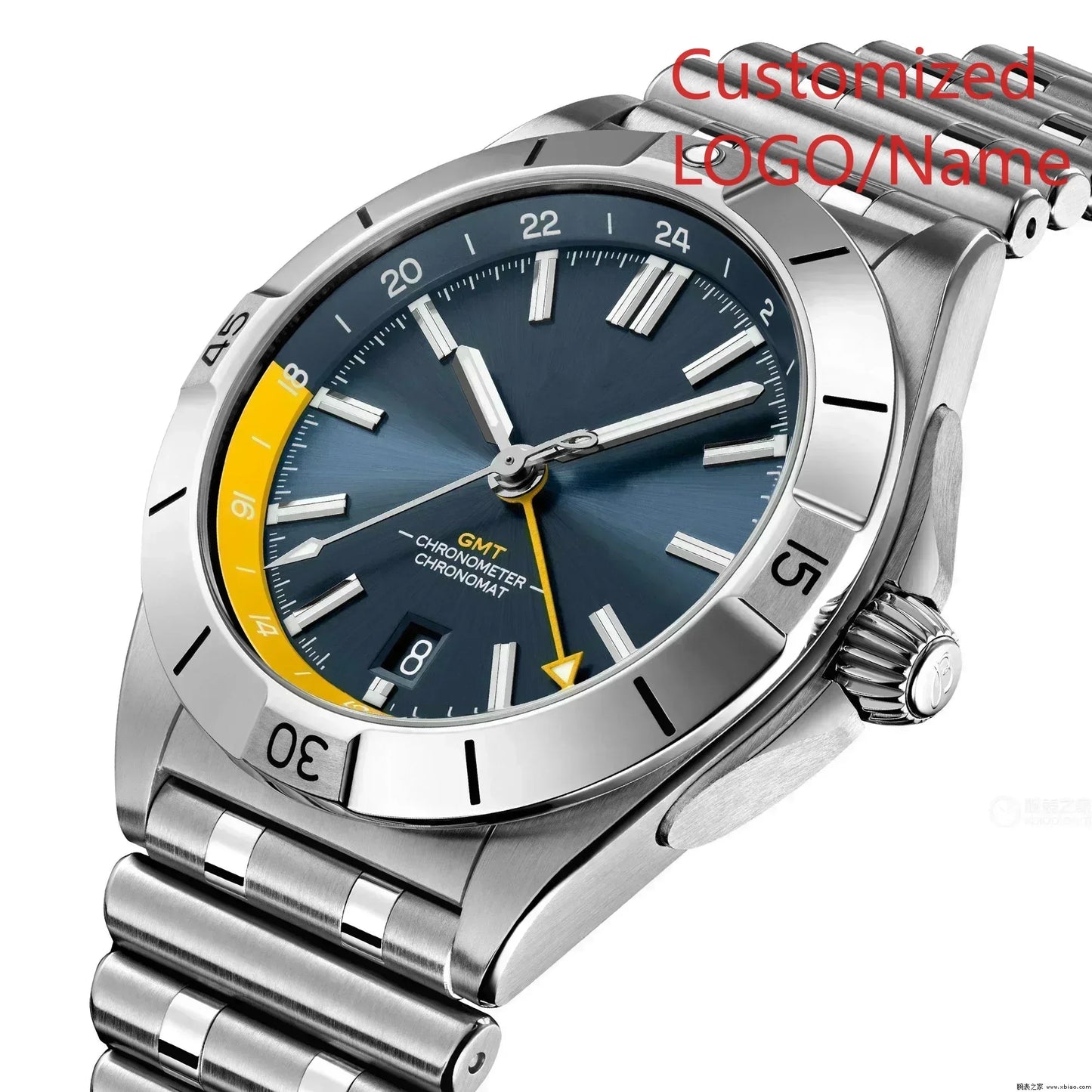 A989 Store Customized Watch  Sport Watch Green Blue Watches GMT Chronomat Automatic Mechanical 904L Stainless Steel