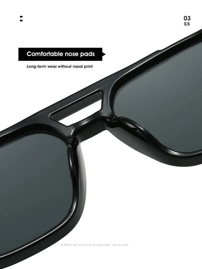 Frame-shaped arrow decorative sunglasses, suitable for both men and women for daily outings, perfect for sun protection.