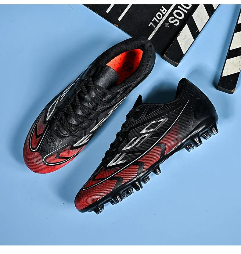 Nouvelles chaussures de football pour hommes, chaussures de sport ultralégères, chaussures de football pour matchs en plein air, futsal, haute cheville, respirantes, antidérapantes, de haute qualité