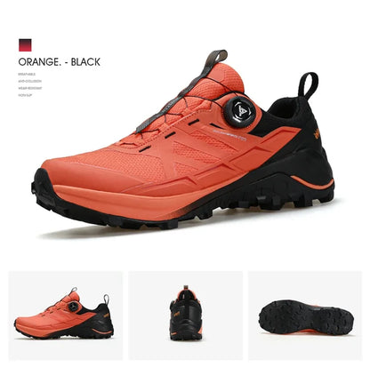 HUMTTO Men's Luxury Designer Trail Sneakers Anti-slip Sports Hiking Breathable Outdoor Trekking Boots