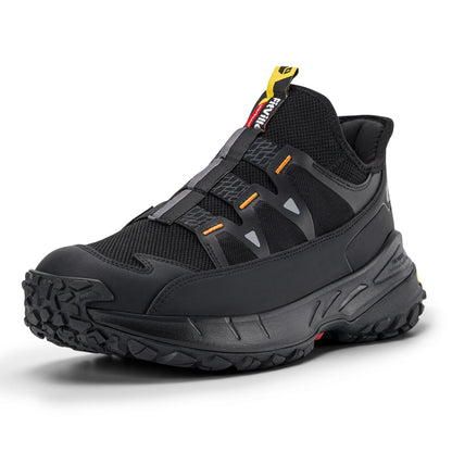 Fittington Wide Sneakers for Men Slip-on Hiking Shoes Soft Comfortable Men Running Shoe Slip Resistant Walking Shoes with Arch