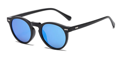 Peekaboo polarized sunglasses for men korean fashion driving round sun glasses for women uv400 green brown summer accessories