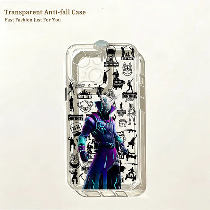 Hot Game F-Fortnites Phone Case for IPhone 17e 17 16 16e 15 14 13 12 11 Mini Pro Max X XR XSMax 7 8 Air Plus Clear Back Cover