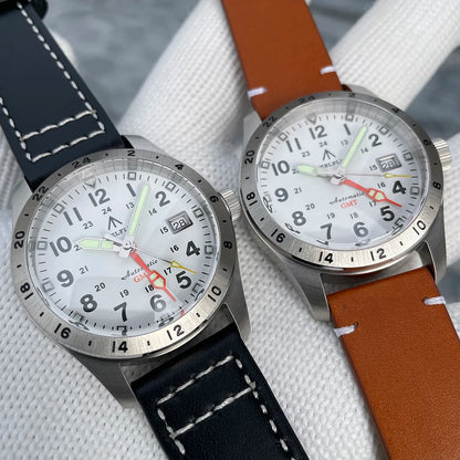 STEELFLIER Ufficiale SF792 GMT Orologio da polso meccanico Movimento NH34 Super BGW9 C3 Luminoso Impermeabile fino a 200 m Orologio da immersione di lusso da uomo