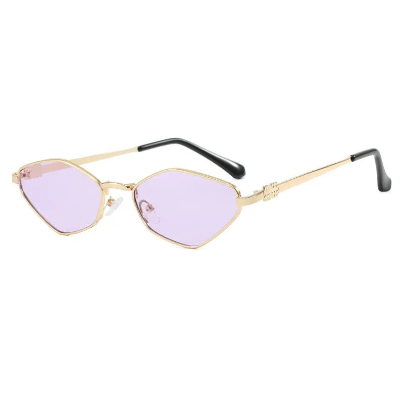 Luxury Brand Design Metal Sunglasses Women Small Size Diamond Casual Suneyeglass Outdoors TRAVEL Vacation UV Protection #303369