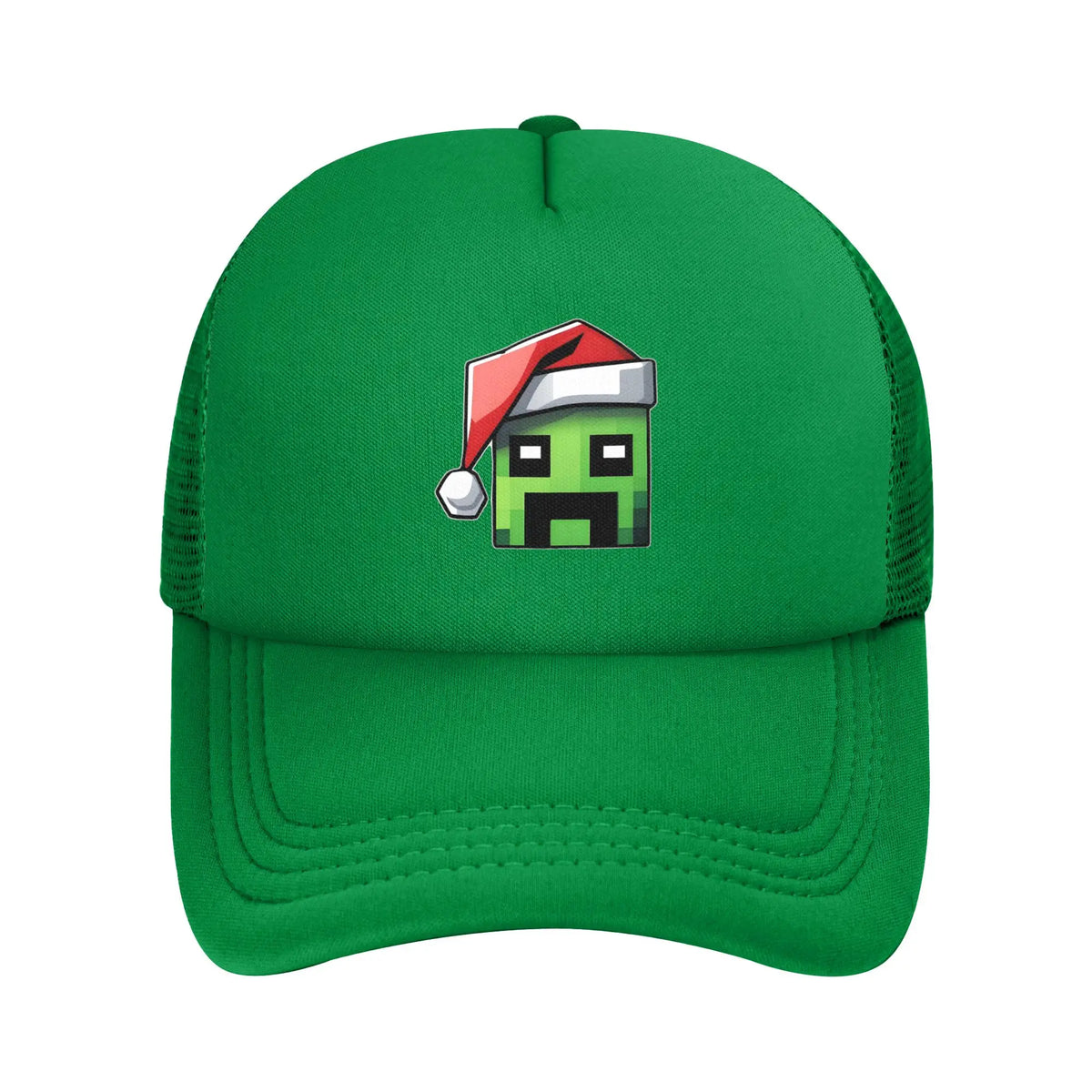 Voksen Creepers Zombie fjendtlig mob-karakter Trucker-kasket Mesh-baseballkasket Polyesterhat Solkasket Justerbare golfkasketter Sommer