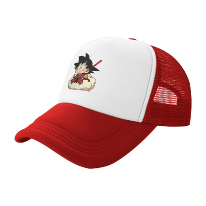 Dragon Ball Z Vegeta Mesh Baseball Caps Men Women Popular Trucker Hat  Hat Adjustable Polyester Trucker Cap Summer Trucker Hats