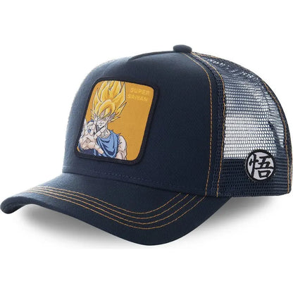 Dragon Ball Z stílusú anime Son Goku pamut új baseball sapka férfiaknak és nőknek, hiphop, apáknak, állítható hálós sapka, teherautós sapka