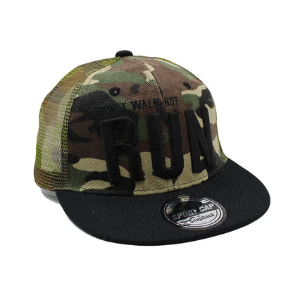New Casual Children Summer Run Cap Boys Letter Embroidery Snapback Baseball Caps Fashion Outdoor Breathable Adjustable Girl Hat