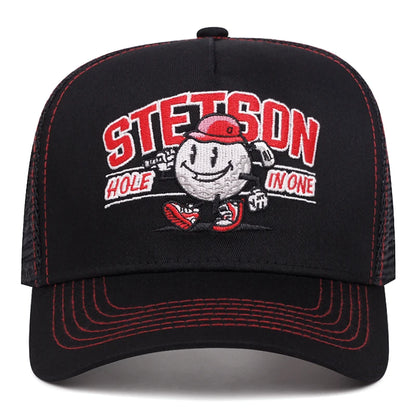 2025 Creative New Mesh Hat STETSON Snowman Truck Hat Outdoor Cycling Sunshade Skateboard Hat Daily Commuting Baseball Hat Unisex