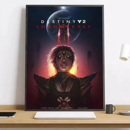 Movie Destiny 2 Painting Calligraphy Canvas Poster: Crease Free Waterproof Durable All Space Wall Decor