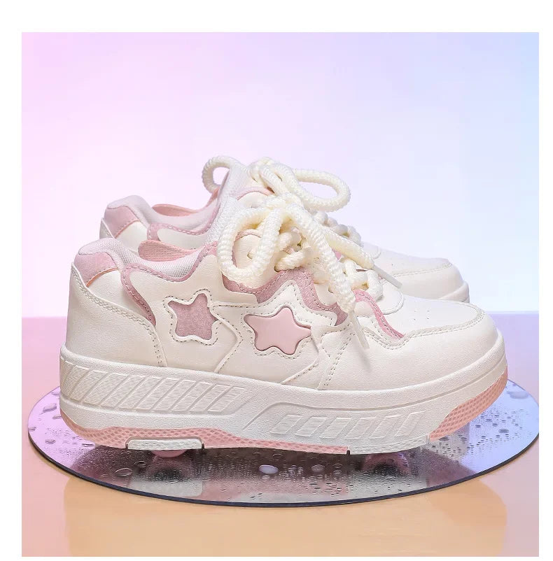 Kids Roller Skate Shoes - Rechargeable Wheels Fashion Color Shiny Birthday for Boys and Girls Two-in-one Casual Shoes