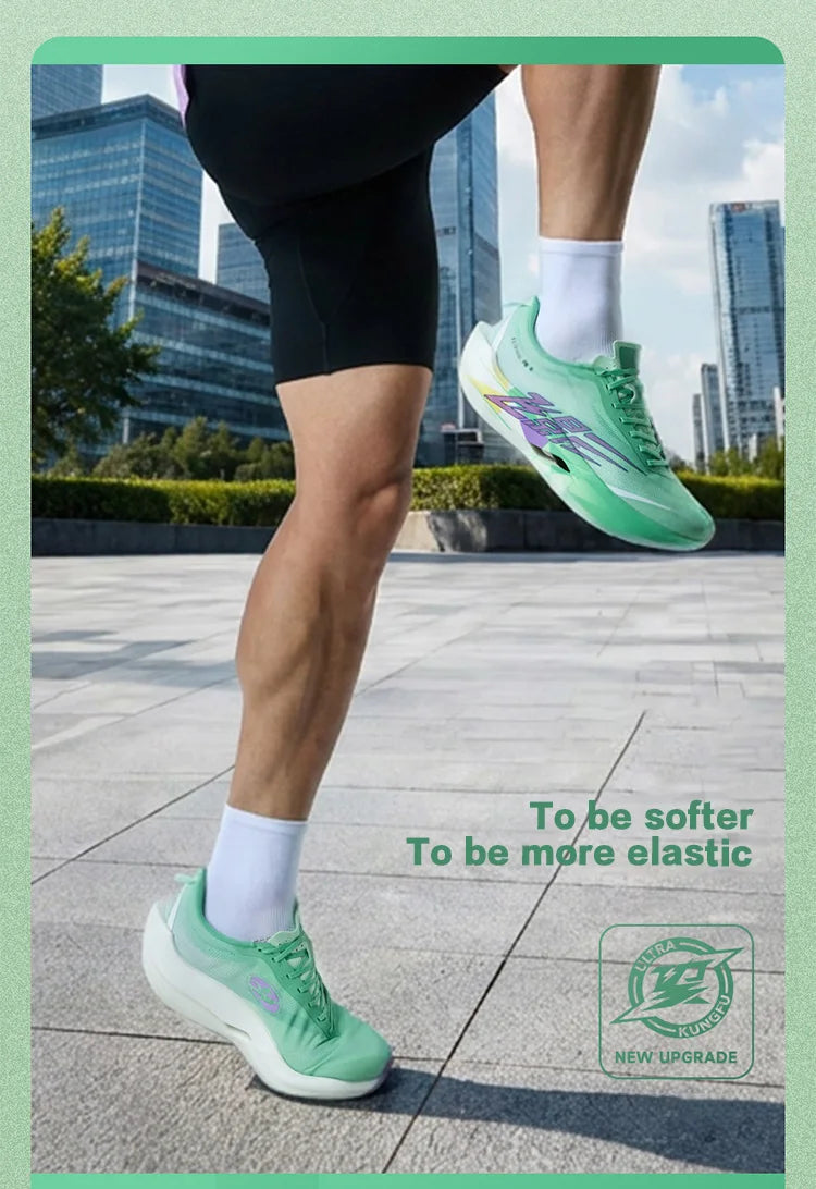 QIAODAN Feiying PB6.0 Ténis de corrida com sola de carbono para homem, ténis profissionais de maratona, ténis desportivos leves QDB023263299