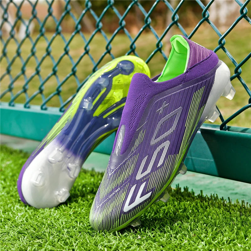 Nauji vyriški futbolo bateliai dirbtinei vejai, patogūs, itin lengvi futbolo batai, neslystantys sportiniai FG bateliai žolei, salės futbolui, suaugusiesiems, neslystantys