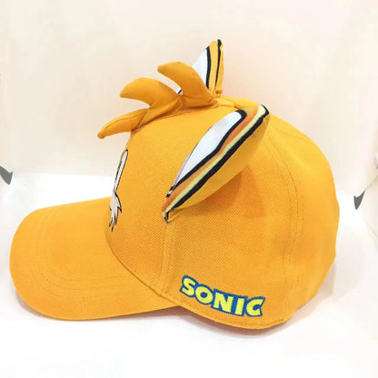 Shadow the Hedgehog 3D-baseballkasket til voksne og børn med Sonic, Amy, Tails og Knuckles-print, flad kant og ducktongue-solhat – gaver