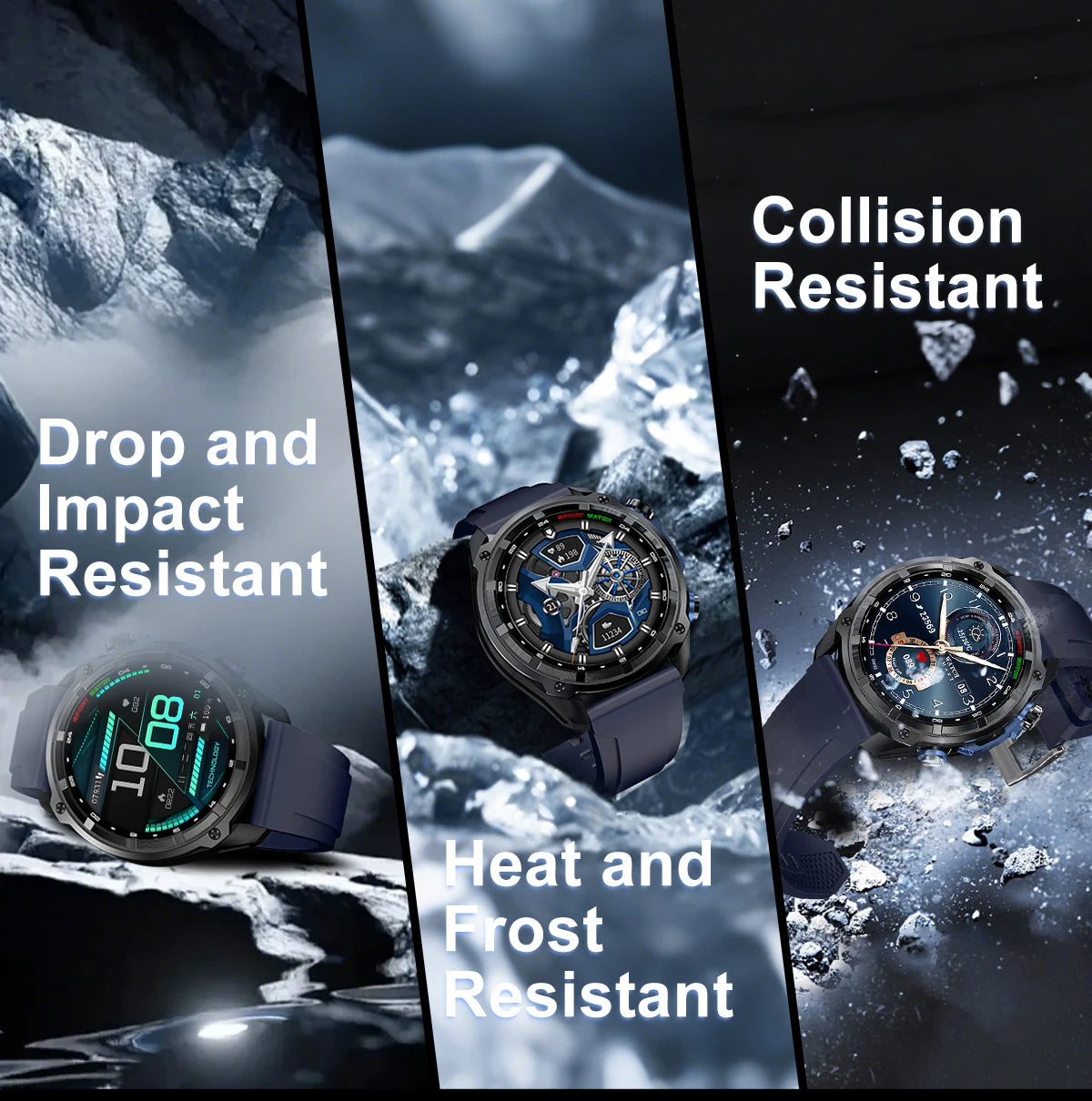 2026 New Military Smart Watch GPS Track Compass Altimeter Bluetooth Calling 860mAh Battery DTG1 Men Outdoor Sports SmartWatch