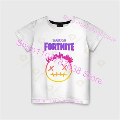 T-shirt Peely Fortnite girocollo estiva a maniche corte, top streetwear Battle Royale per abbigliamento casual