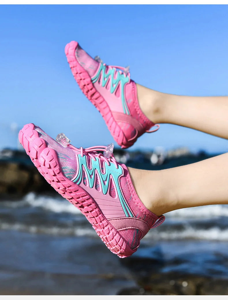 Children Swimming Water Shoes Quick Dry Beach Aqua Shoe Boy Girl Barefoot Sports Wading Sneakers Kids Diving Fishing Surf Sandal