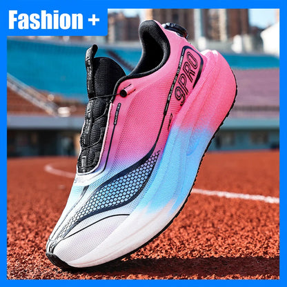 Unisex Sports Shoes Soft Sole Lightweight Flat Bottom Competition Training Shoes 2026 New Shock-Absorbing Racing Running Shoes