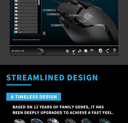 Logitech (G) G402 herní myš drátová myš pro e-sport mechanická myš s programovatelnými makry pro CSGO, PUBG a kompetitivní hraní