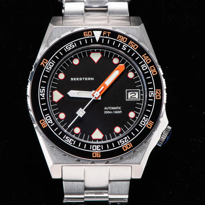 SEESTERN SUB600T V3 Mens Watch Automatic Diving Sapphire Wristwatch NH35 Movement Ceramic Bezel Luminous Date Jubilee Waterproof