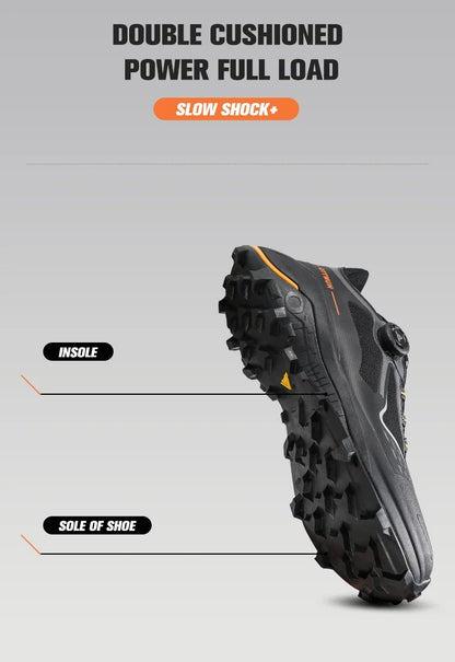 HUMTTO Men's Luxury Designer Trail Sneakers Anti-slip Sports Hiking Breathable Outdoor Trekking Boots