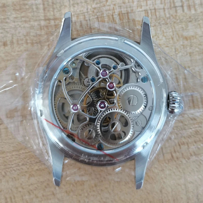AESOP Flying Tourbillon Skeleton Watch For Men Mekanisk vattentät herrklocka Lyxigt urverk Rostfritt stål