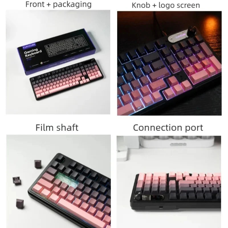 Wired Silent Keyboard Gaming Keyboard Magnetic Mechanical Wired for Pro Gaming Rapid Trigg 8000Hz 128K Rate