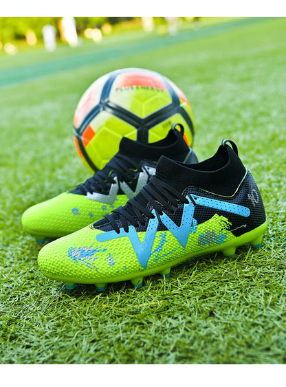 Chaussures de football pour hommes, crampons de terrain professionnels, résistants, décontractés, antidérapants, de haute qualité.