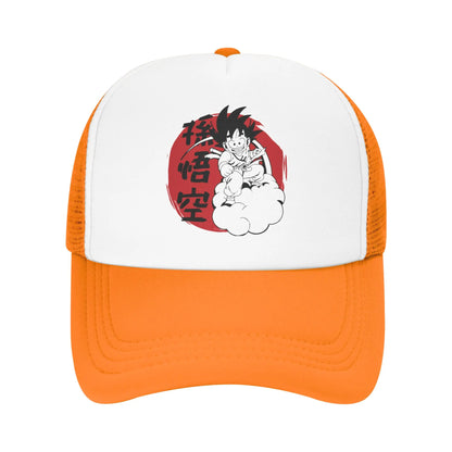 Son Gohan D-Dragon Ball Z Trucker-kasket Unisex udendørs kasketter Trucker-arbejdskasket Trucker-kasket Snapback-kasketter Mesh-baseballkasketter