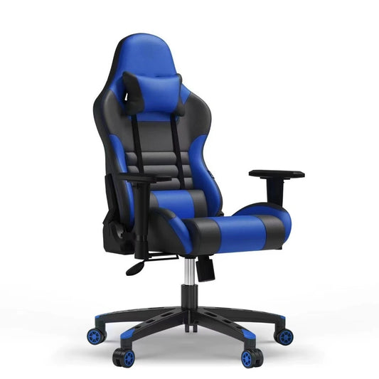 Chaise de jeu PC gamer moderne de luxe avec repose-pieds inclinable, chaise de jeu de course