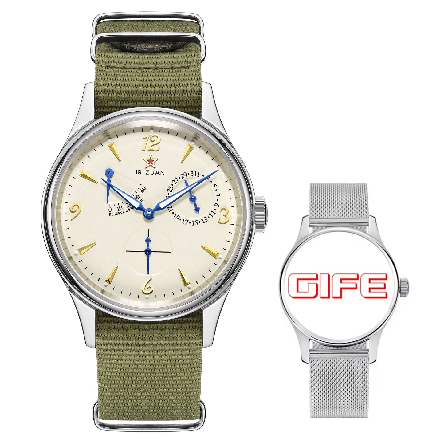 1963 Pilot Watch of Men 40mm Automatic Mechanial Wristwatches Original ST1780 Movement Sapphire Crystal Waterpoorf Retro Clock