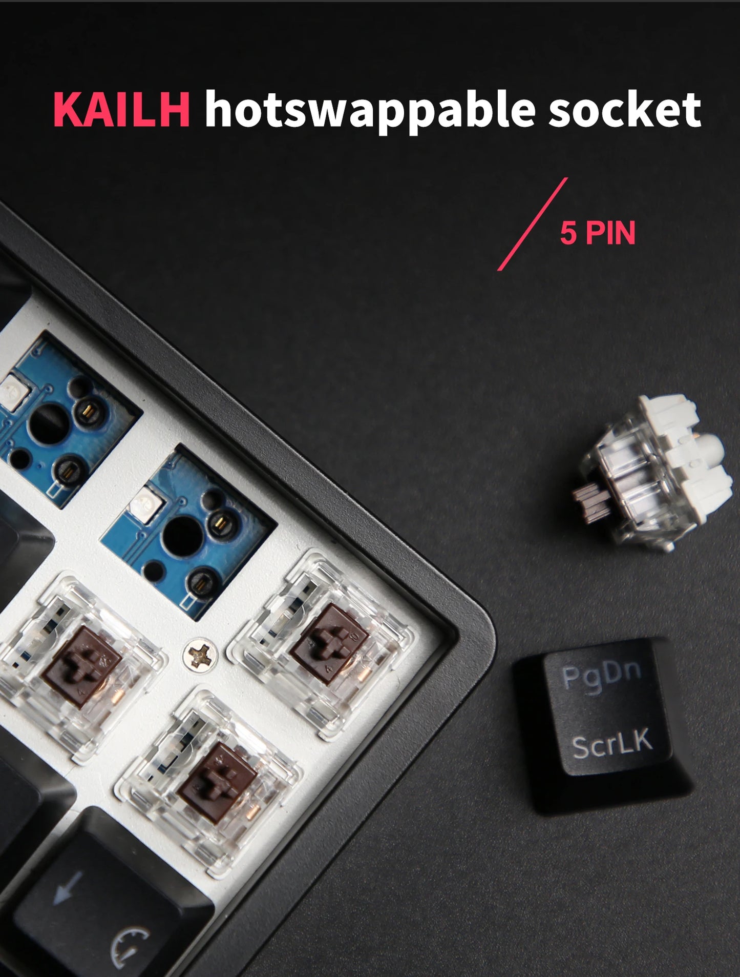Teclado Mecânico Gaming RK Royal Kludge RK61 2.4G Sem Fios Bluetooth Tri-Mode 61 Teclas RGB Retroiluminado Mini Hot-swappable