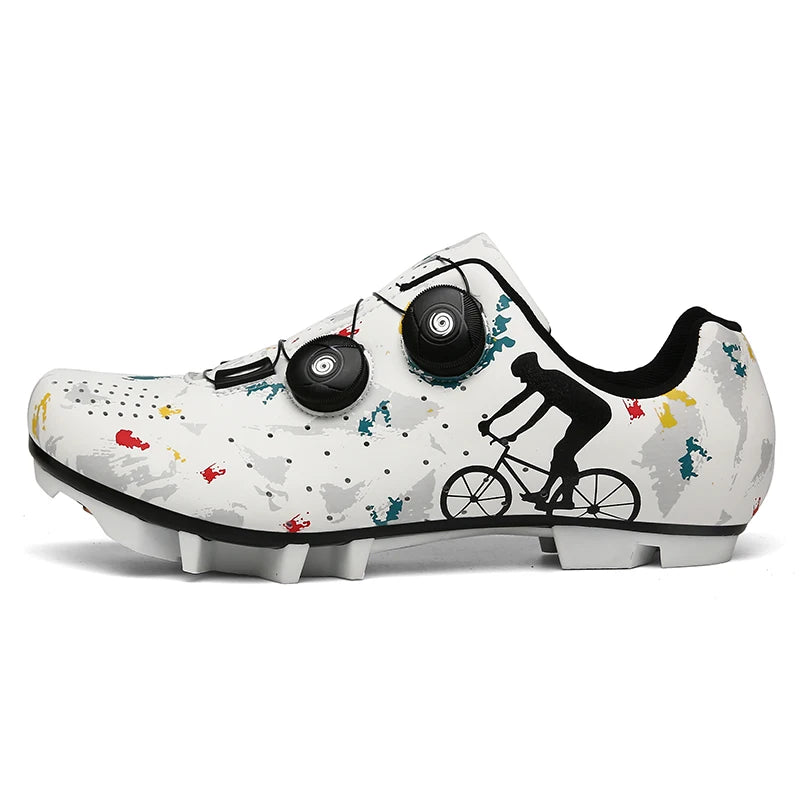 Cycling Sneaker MTB Men Sports Dirt Bike Shoes SPD Pedal Mountain Bicycle Footwear Speed Racing Man Flat Off Road Cycling Shoes