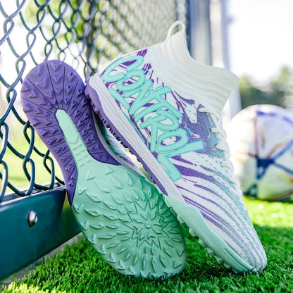 Nouveaux hommes bottes de Football crampons baskets haut de gamme chaussures de Football de haute qualité antidérapant Futsal herbe Match intérieur vente chaude FG/TF