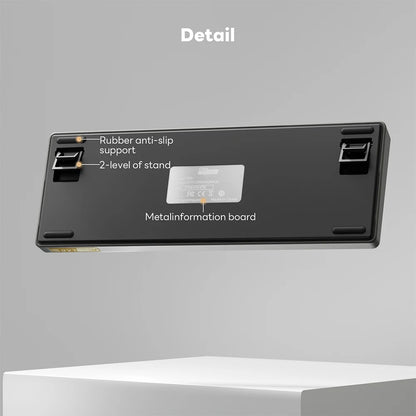 RK Royal Kludge R65 Gasket Wired Mechanical Keyboard 66 Key 65% RGB Backlit Hot-swappable Gamer Keyboard with MDA PBT Keycaps