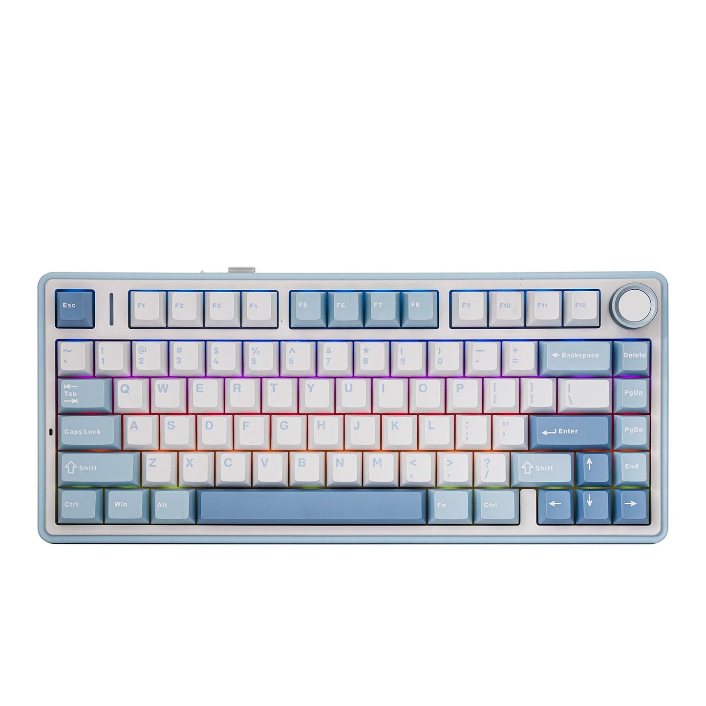 EPOMAKER x AULA F75 75% ANSI Gasket Hot-Swap Bluetooth 5.0/2.4G Wireless/Wired Mechanical Keyboard PBT Keycaps for Win/Mac