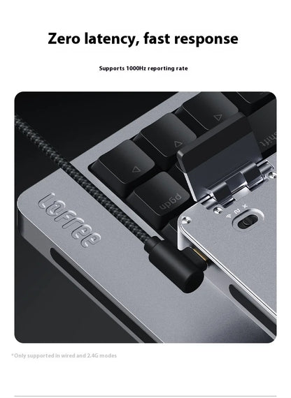 Tastiera meccanica Lofree FLOW2 Business Office, wireless Bluetooth e cablata, silenziosa con suono delicato, compatibile, mute, blocco in alluminio