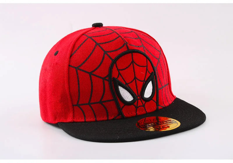 Anime-tegneserie Spiderman-hatte til børn, småbørn og babyer – baseballkasketter til forår og sommer – justerbare snapback-kasketter i hiphop-stil til børn